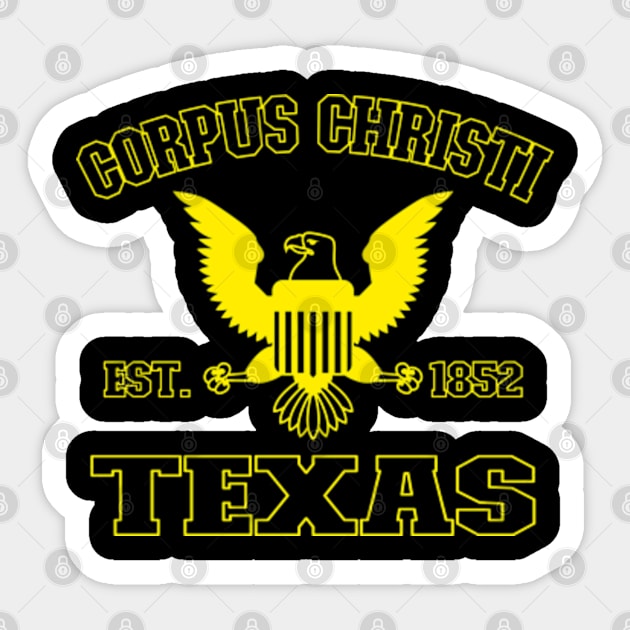 Corpus Christi Texas Corpus Christi TX Sticker by TeeLogic